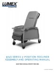 Assembly and Operating Manual - Lumex® Three Position Recliner