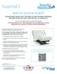 Supernal 3 White Glove Sheet