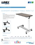 Product Sheet - Economy Overbed Table